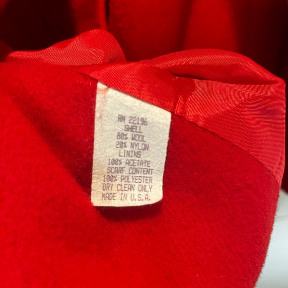 Vintage Herman Kay Red Wool Coat - Picture 4 of 7